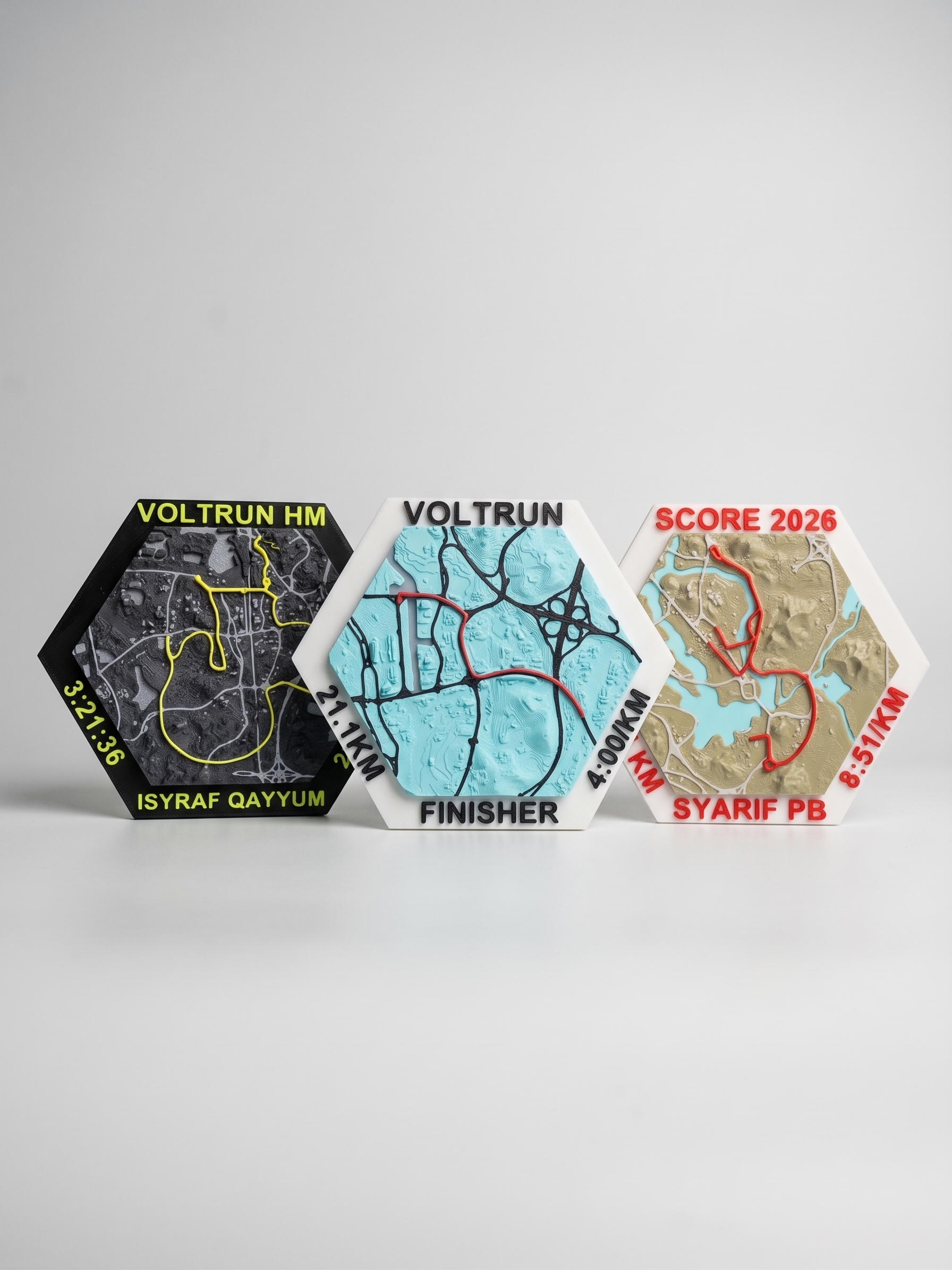 Voltrun Hexagon Plaque