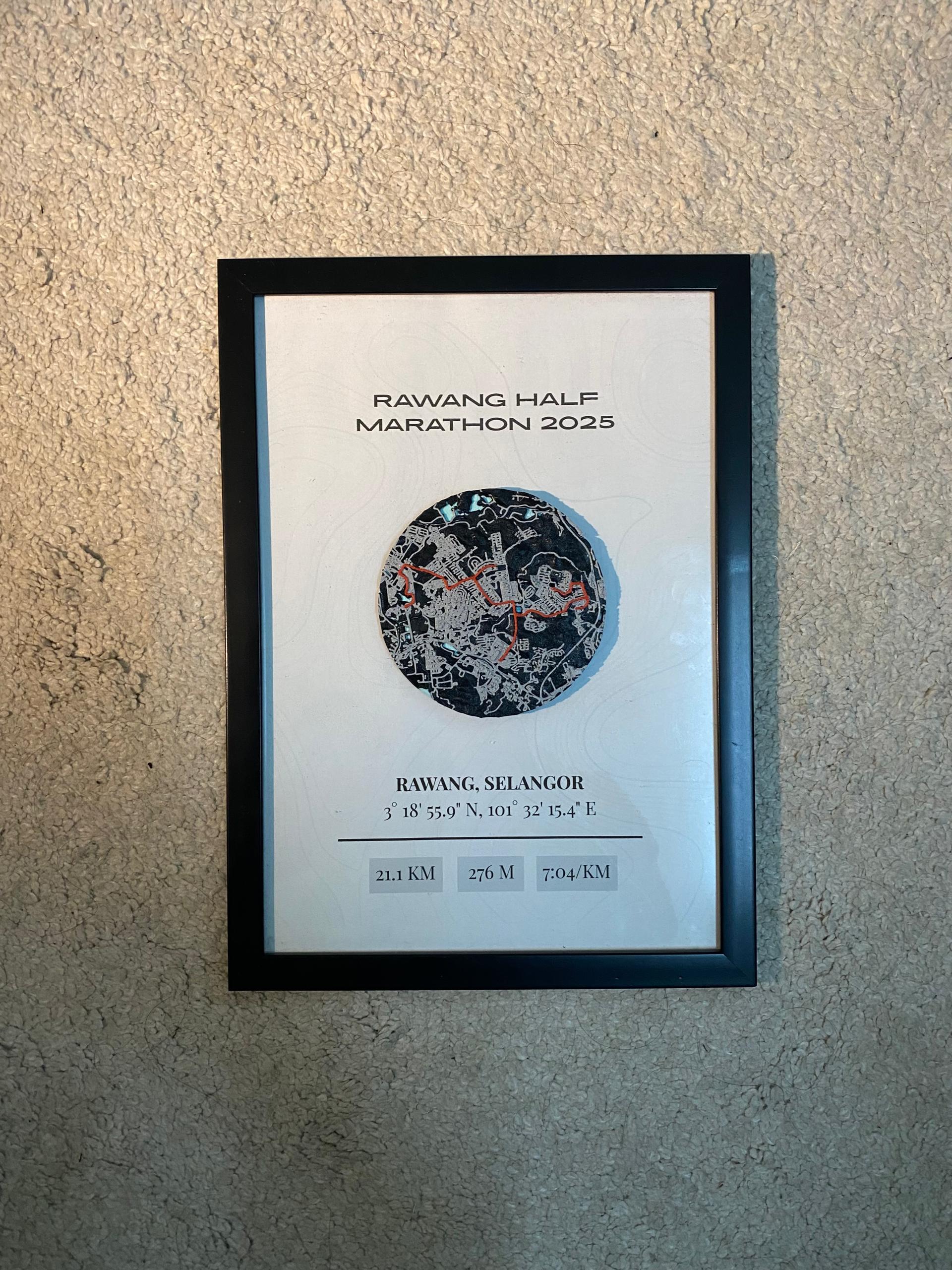 Rawang Half Marathon Plaque