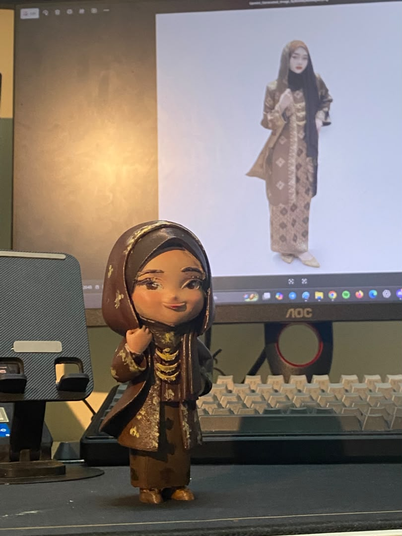 Custom 3D printed figure